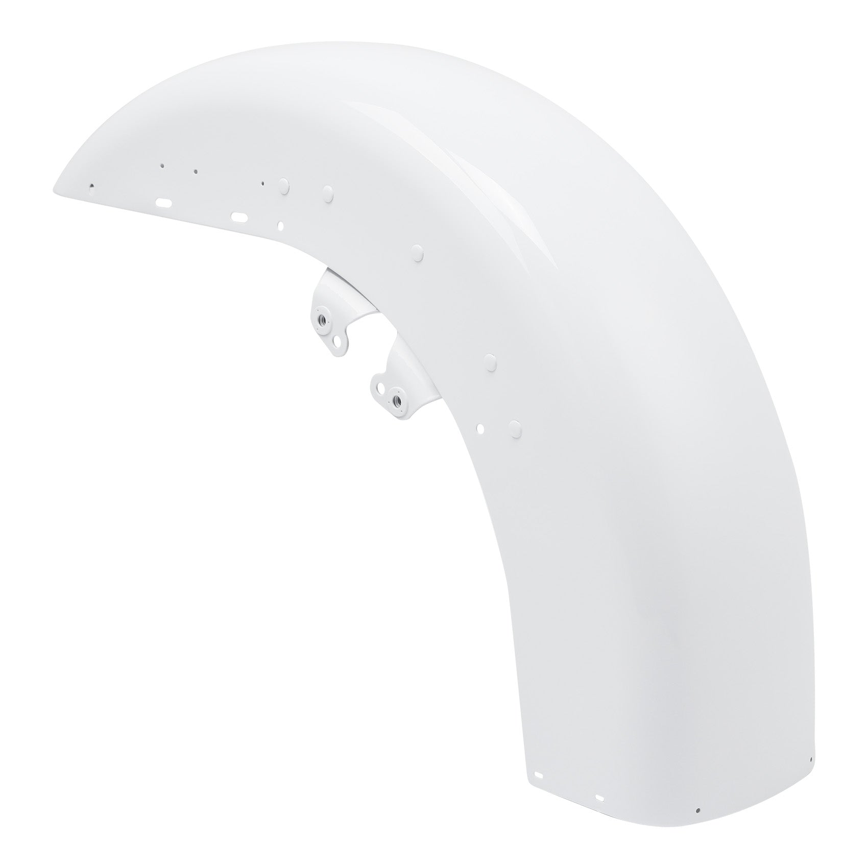 HR3 Stone Washed White Pearl Motorcycle 18" Front Mudguard Fender(can be installed with lighting) For Harley Touring Electra Glide Ultra Limited Tri Glide 14-23
