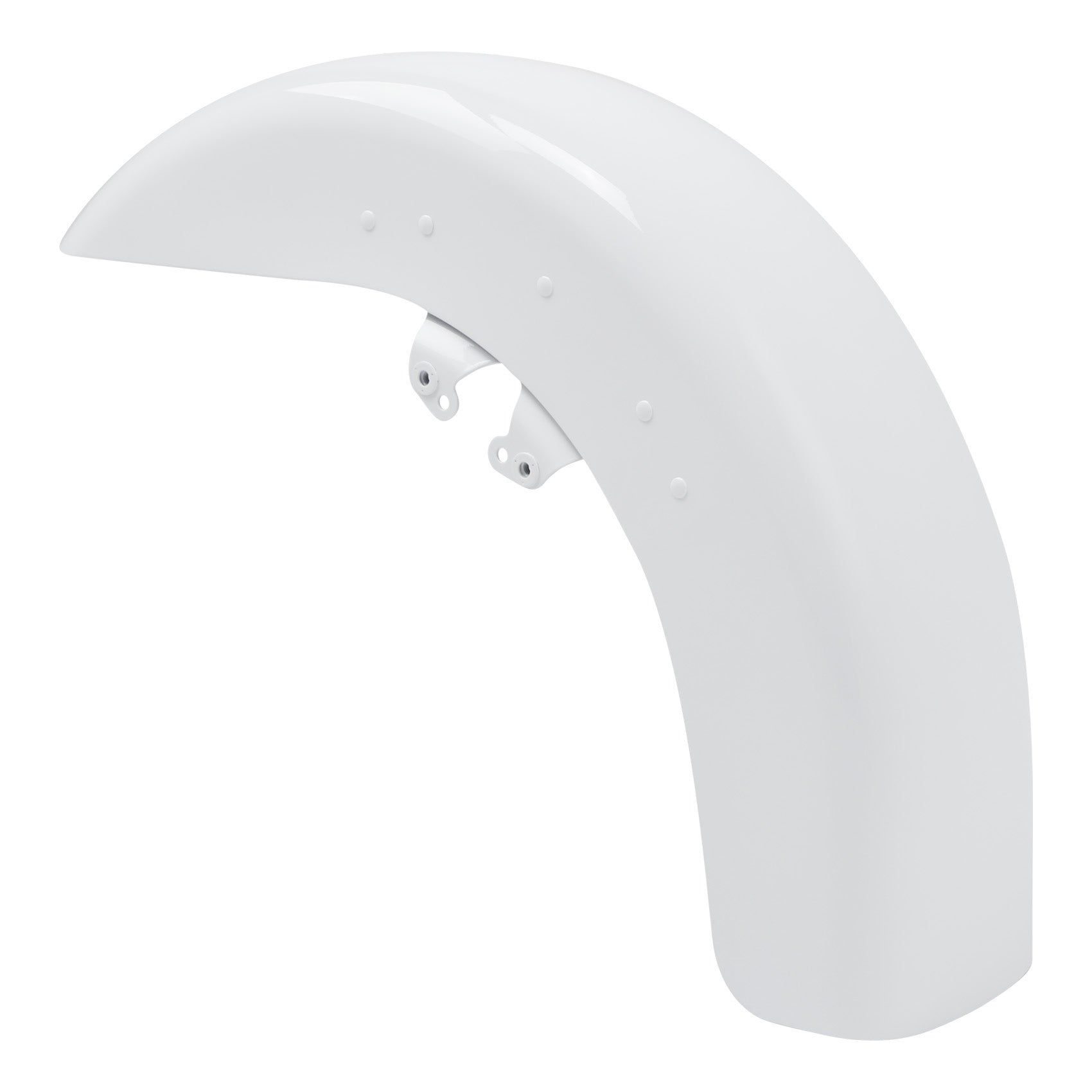 HR3 Stone Washed White Pearl Motorcycle 18" Wide Tire Front Mudguard Fender For Harley Touring Models 2014-2023