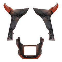 HR3 Scorched Orange / Black Denim Spoiler Kit For Harley 2017-Later FLTRX, FLTRXS, FLTRXST models