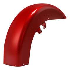 HR3 Wicked Red Motorcycle 18" Front Mudguard Fender (can be installed with lighting) For Harley Touring Electra Glide Ultra Limited Tri Glide 14-23
