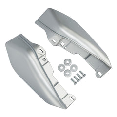HR3 Brilliant Silver Pearl Mid-Frame Air Deflectors For Harley Touring and Trike Models 09-24