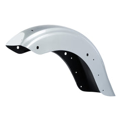 HR3 White Flake Fade Motorcycle Mudguard CVO STYLE REAR FENDER FOR Harley Touring 2014-2023