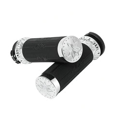 Custom Chrome 1'' Handlebar Hand Grips Fit For Harley Softail Dyna 1973-Up Cable Throttle