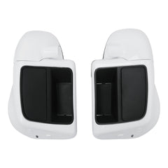 HR3 Stone Washed White Pearl Vented Lower Fairing Kit For Harley Touring models 2014-2024