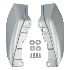 HR3 Brilliant Silver Pearl Mid-Frame Air Deflectors For Harley Touring and Trike Models 09-24