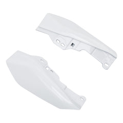 HR3 Stone Washed White Pearl Mid Frame Air Heat Deflectors For Harley Touring and Trike Models 09-24