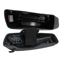 HR3 Apple Green / Gunship Gray CVO Stretched Saddlebags with Speaker Lids For 14-23 Harley Touring