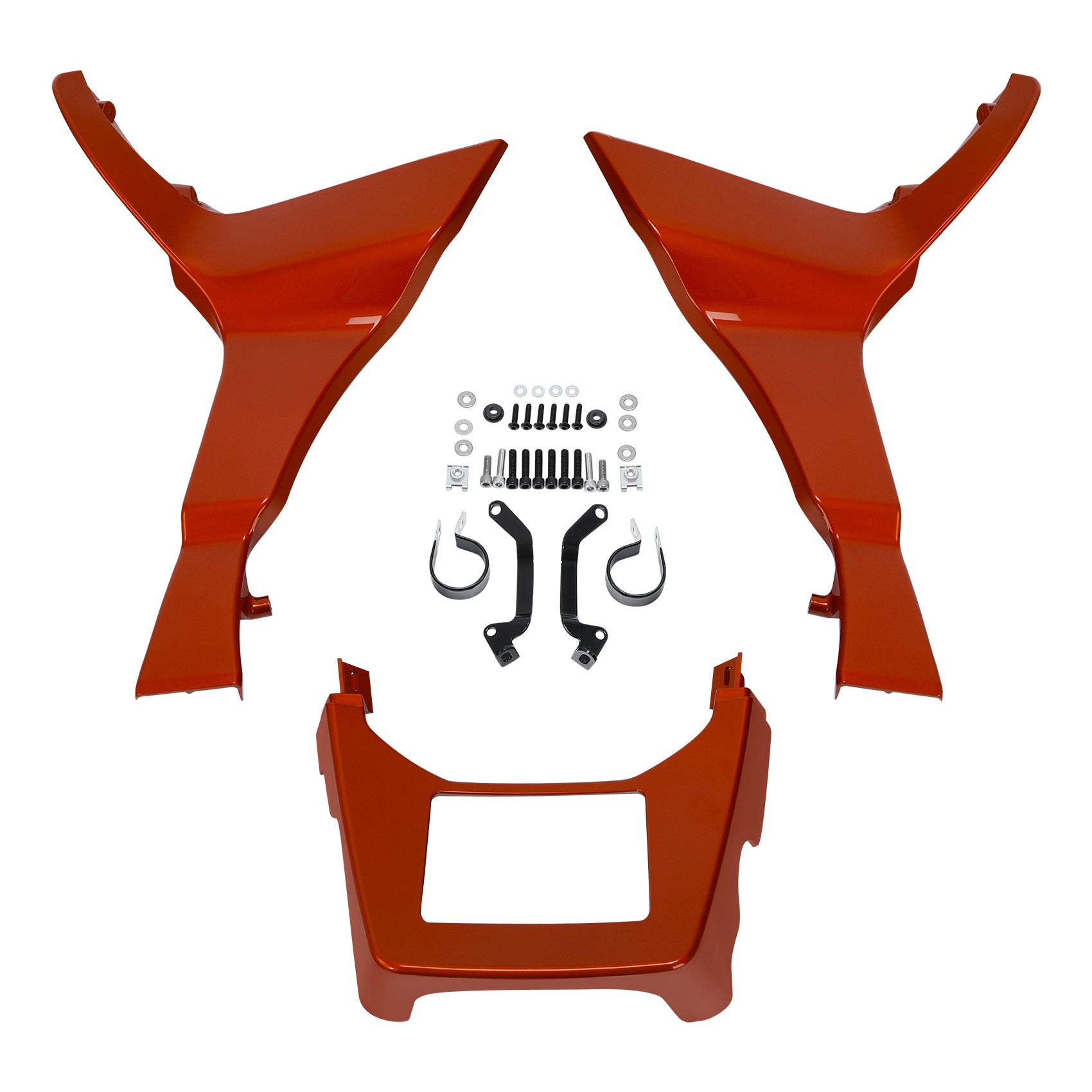 HR3 Scorched Orange / Black Denim Spoiler Kit For Harley 2017-Later FLTRX, FLTRXS, FLTRXST models