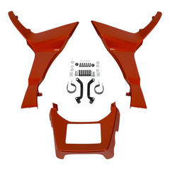 HR3 Scorched Orange / Black Denim Spoiler Kit For Harley 2017-Later FLTRX, FLTRXS, FLTRXST models