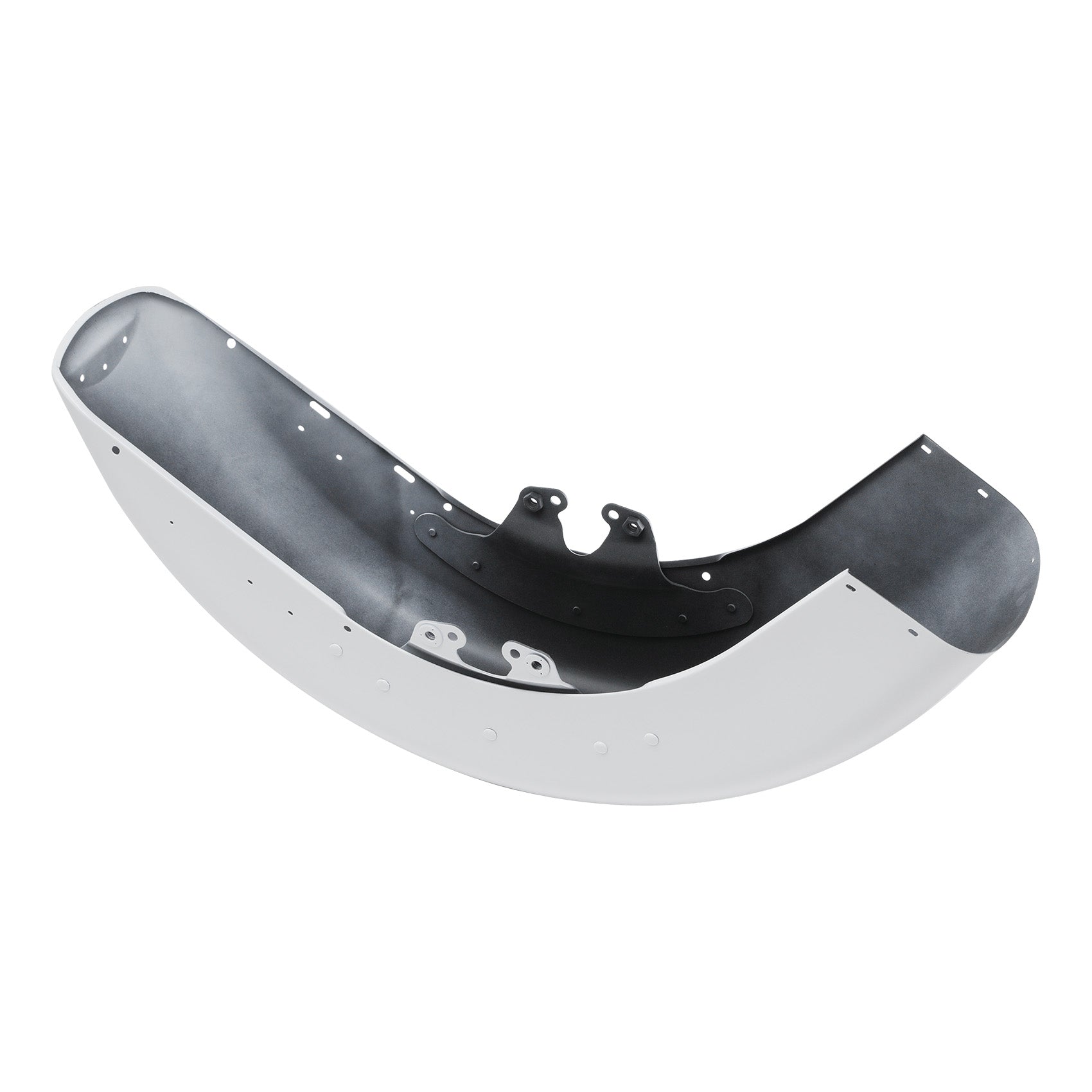 HR3 Stone Washed White Pearl Motorcycle 18" Front Mudguard Fender(can be installed with lighting) For Harley Touring Electra Glide Ultra Limited Tri Glide 14-23