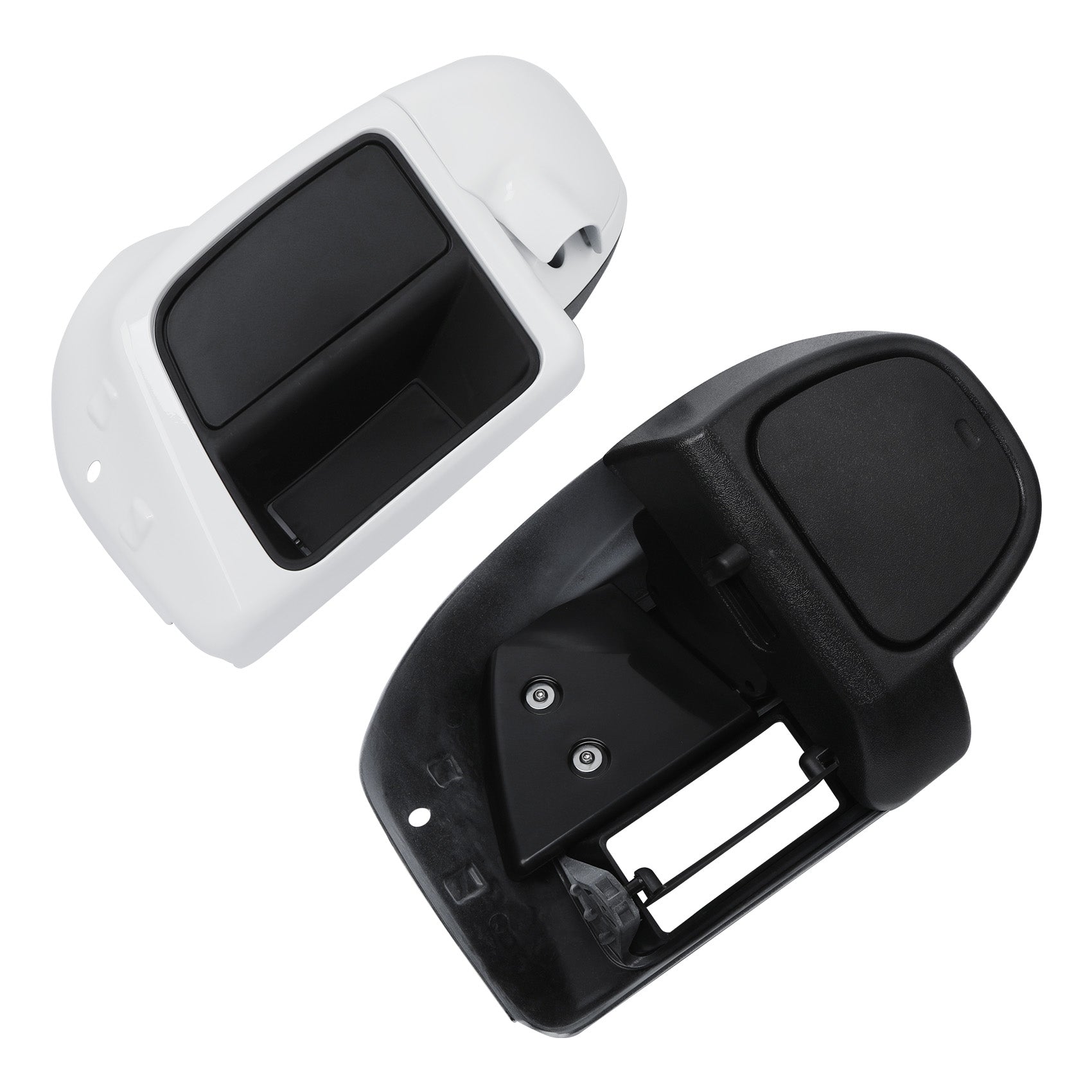 HR3 Stone Washed White Pearl Vented Lower Fairing Kit For Harley Touring models 2014-2024
