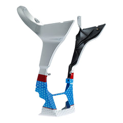 HR3 White Flake Fade Spoiler Kit For Harley 2017-Later FLTRX, FLTRXS, FLTRXST models