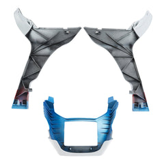 HR3 White Flake Fade Spoiler Kit For Harley 2017-Later FLTRX, FLTRXS, FLTRXST models