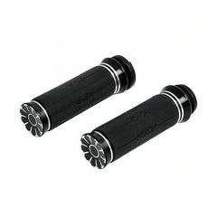 Custom Chrome 1'' Handle Bar Hand Grips Fit For Harley Dyna Softail Sportster XL TBW Throttle