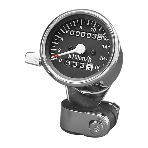 Custom Chrome Mini Speedometer with 2:1 Ratio 180KM/H Face Fit For Harley FX FXR 1973-1990