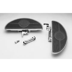Custom Chrome Oval ‘Shaker’ Floorboards For Harley Softail Models 84-14