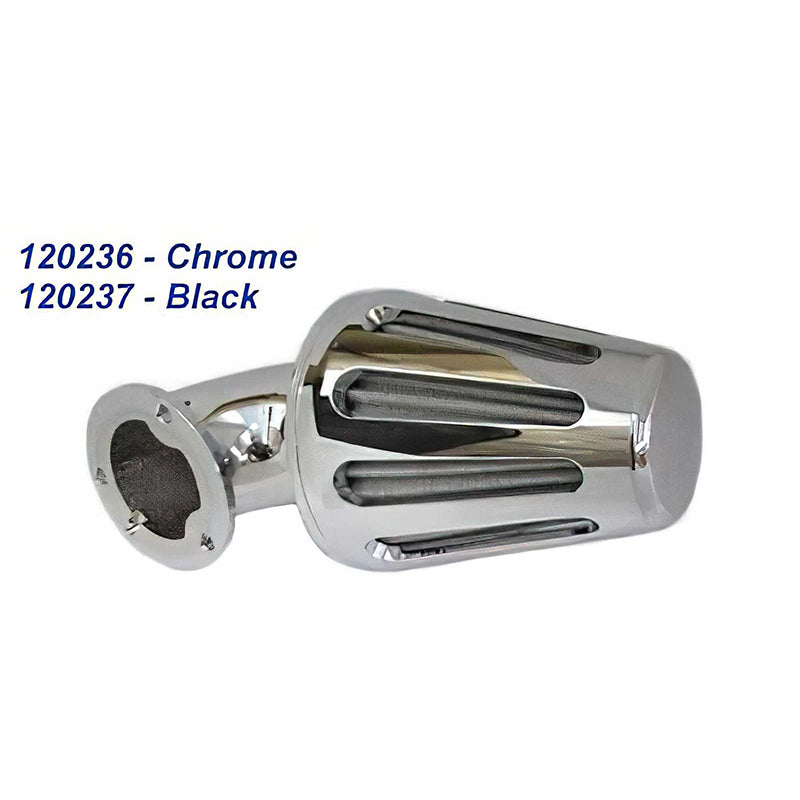 Custom Chrome Chrome Chopped Digger Air Cleaner Filter W/ Mounting Bracket For Harley XL 88-06