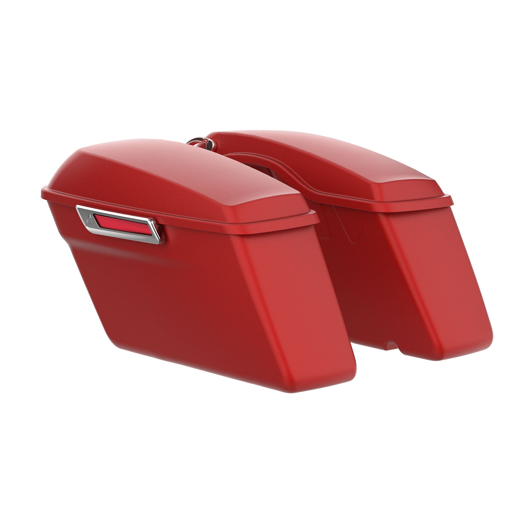 HR3 Wicked Red Denim Hard Saddlebags Harley Hard Bags (Regular)For 14-23 Harley Touring