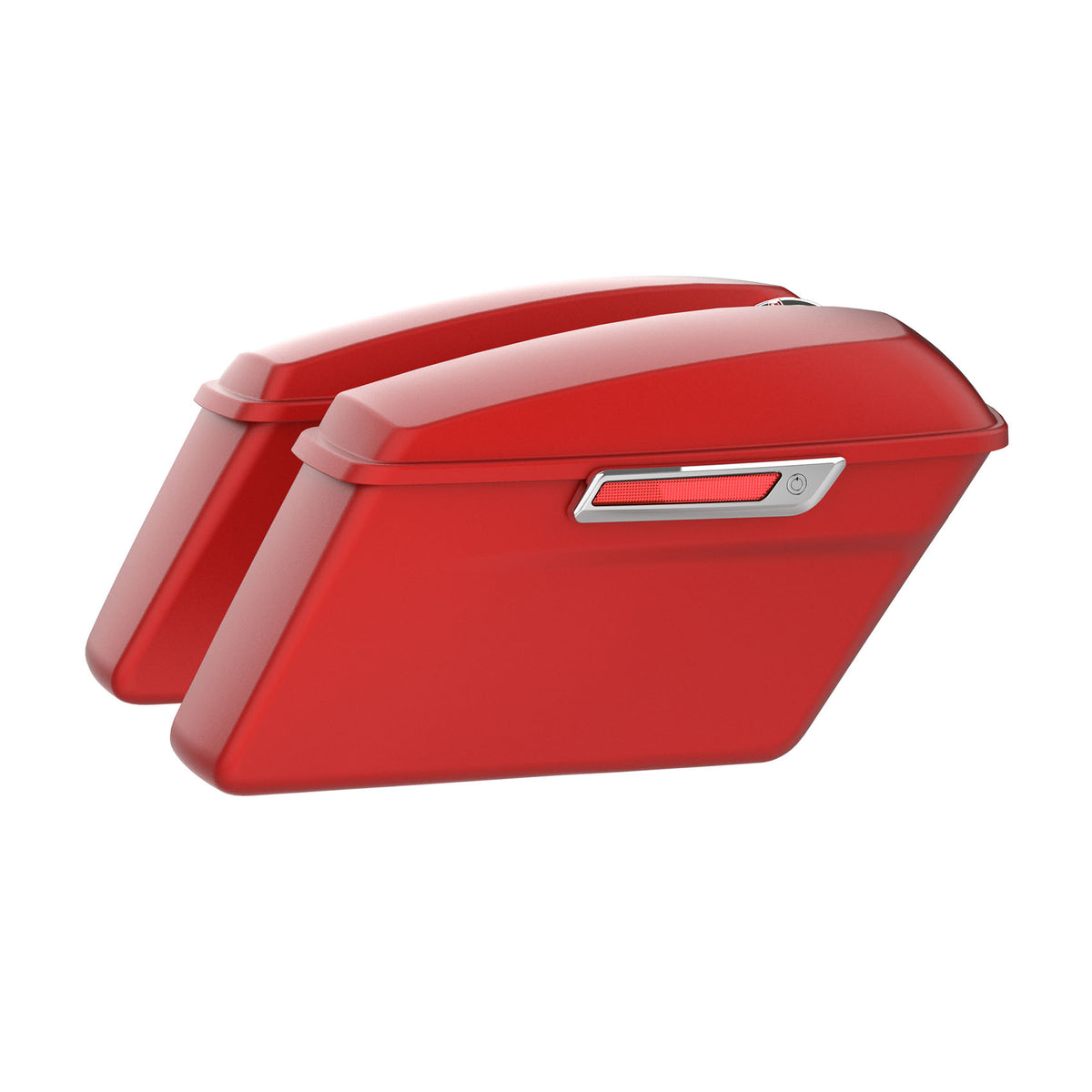 HR3 Wicked Red Denim Hard Saddlebags Harley Hard Bags (Regular)For 14-23 Harley Touring