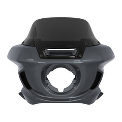 HR3 Low Rider Gunship Gray Headlight Fairing & Black Windshield Fit For Harley Low Rider ST 2022-2024
