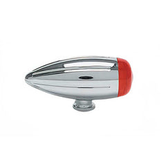 Custom Chrome Black Chrome Turn Signals LED Mini Smooth Bullet Light Marker Red Lens Fit For Harley