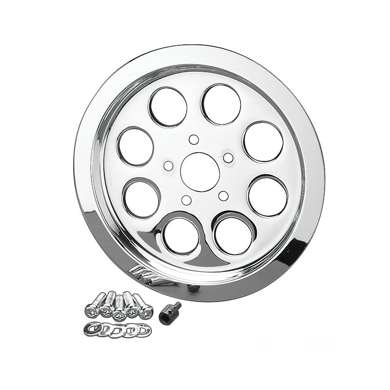 Custom Chrome Chrome Rear Pulley Outer Cover Fits For Harley Big Twin 80-99 Sportster XL 91-03