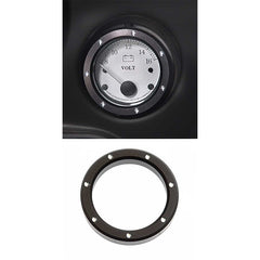 Custom Chrome 4PCS Black Billet Aluminum Bezel Fit For Harley 2"Gauges FLHT/X & FLTR 1986-2013