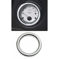 Custom Chrome 4PCS Chrome Billet Aluminum Bezels Fit For Harley 2"Gauges FLHT/X FLTR 1986-2013