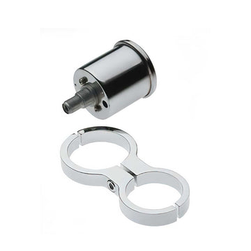 Custom Chrome Billet 48mm Gauge Bracket Clamp for Harley 41mm Fork Tube