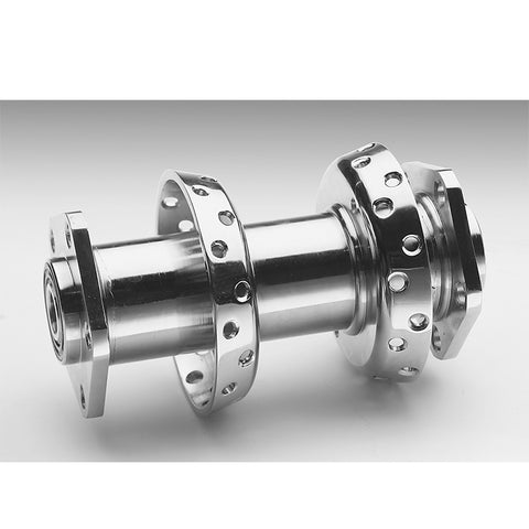 Custom Chrome 40-Spoke Extra-Wide Offset Dual Flange Rear Hubs