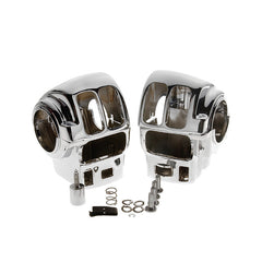 Custom Chrome Handlebar Switch Housings Radio Cruise sets Fit For Harley Touring models 96-06