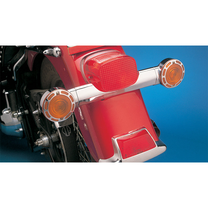 Custom Chrome Shortened Rear Turn Signal Mounting Bar Fit For Harley 4 ...
