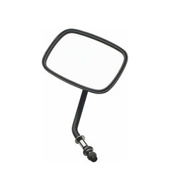 Custom Chrome Black Right Rear-View Mirror Short Stem Fit For Harley