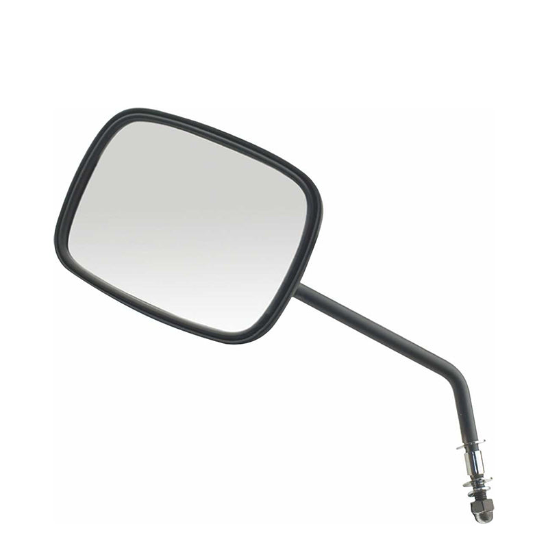 Custom Chrome Black Left Rear-View Mirror Long Stem Fit For Harley