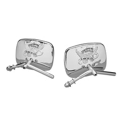 Custom Chrome Motorcycle Left/Right Chrome Live To Ride Die-Cast Mirror