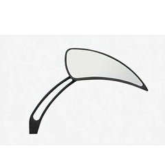 Custom Chrome Black Rear-View Mirrors ‘Eclipse’ Slotted Stem Fit For Harley