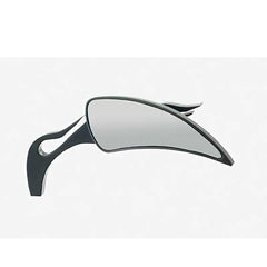 Custom Chrome Black Rear-View Mirrors ‘Eclipse’ Flame Stem Fit For Harley