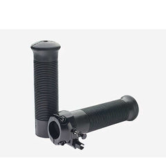 Custom Chrome Black Throttle and Handle Grips Fits For Harley 1”-handlebars