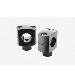 Custom Chrome Black Classic Shorty Risers 1" Handlebar Fit for Harley