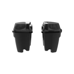 HR3 Vivid Black CVO Stretched Saddlebags with Speaker Lids For 14-23 Harley Touring
