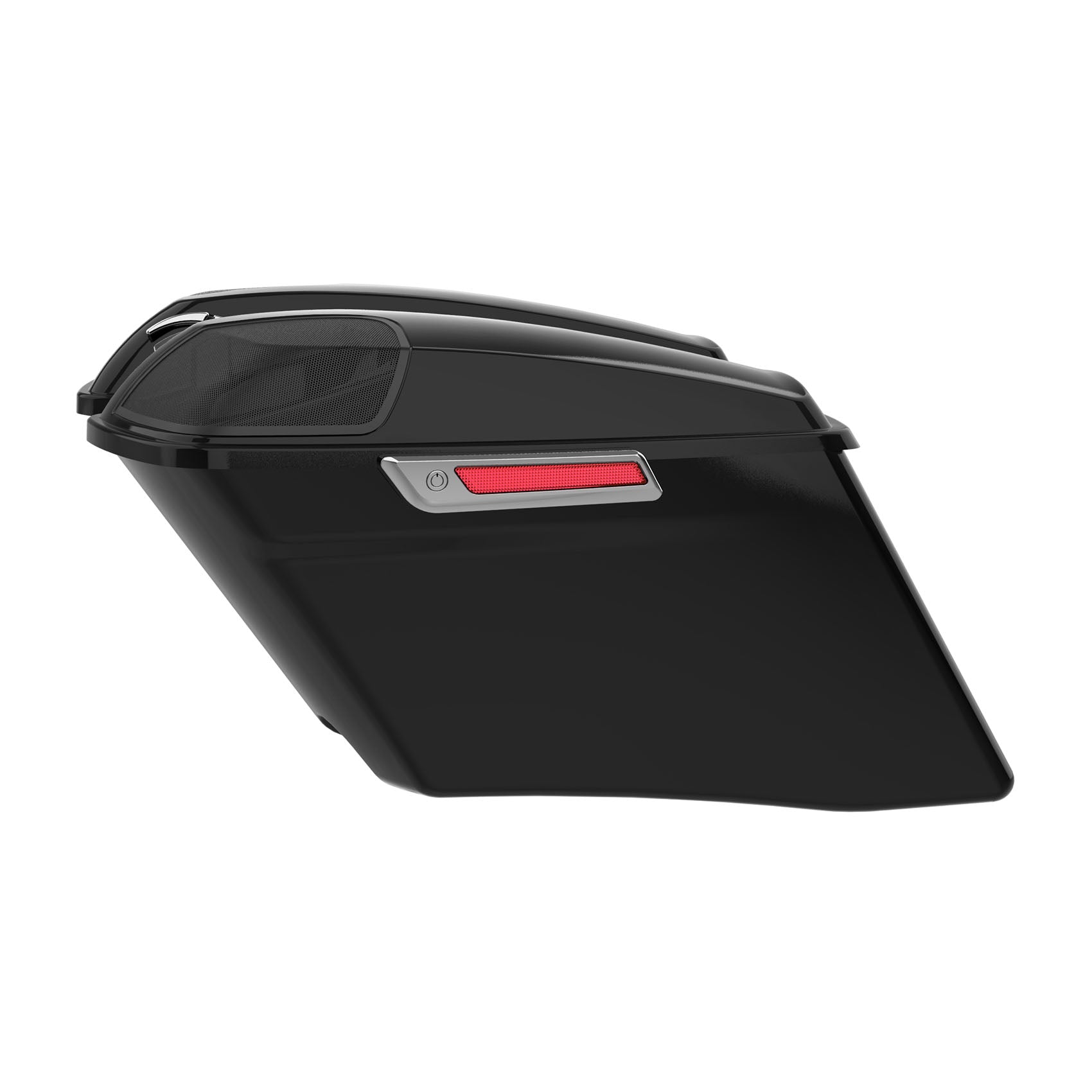 HR3 Vivid Black CVO Stretched Saddlebags with Speaker Lids For 14-23 Harley Touring