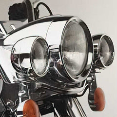 Custom Chrome 5 3/4” Lamp Trim Rings Fit For Harley Sportster models from 1963-Up