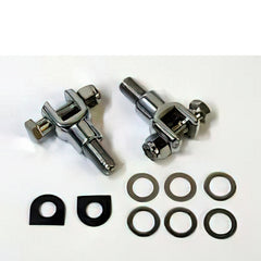 Custom Chrome Footpeg Clevis Chrome Fit For Harley Touring Road Glide Softail w/Male Shanks