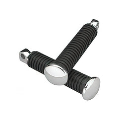 Custom Chrome End Cap Style Extended Pegs for Forward Controls Fit For Harley Softail