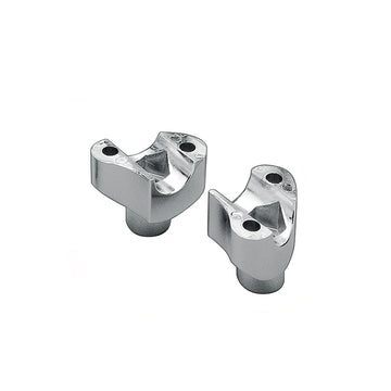 Chrome Straight Riser Lower Clamp for Harley FL models from late 1977-1984