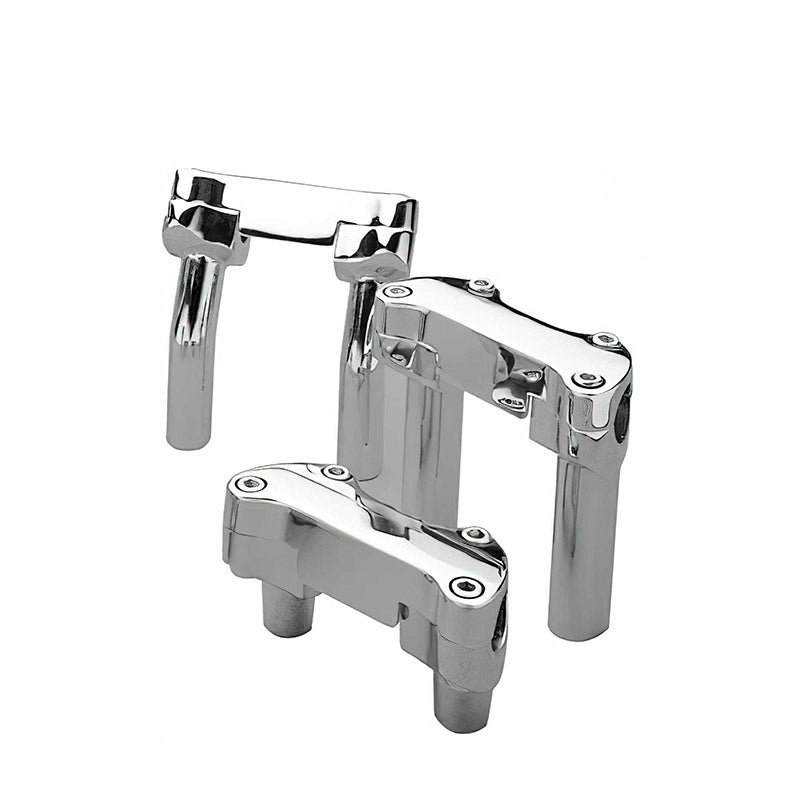 Custom Handlebar Risers Custom Chrome Handlebar Riser Top Clamp Kits Fits for all models 1974 ...