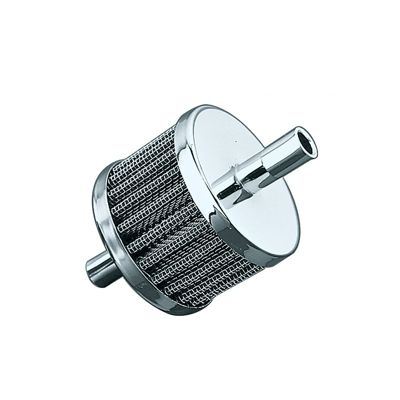Custom Chrome Dual Inlet Crankcase Breather Filter Fit For Harley 75-Up with 3/8" Hose