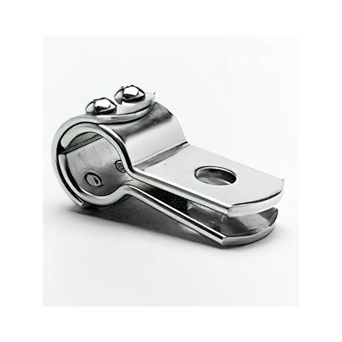 Custom Chrome 1-1/4" 3 Piece Universal Chrome Frame Tube Clamp Fit For Harley Models & Customs