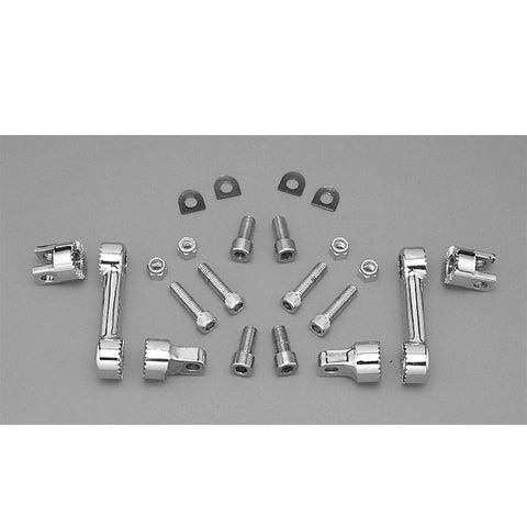 Custom Chrome Footpeg Kit Fit For Harley Dyna Wide Glide FX Softail with Forward Controls