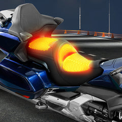 Heated Seat C.C. RIDER Honda Gold Wing Tour One Piece 2 up Seat Color Lining 2018-2024